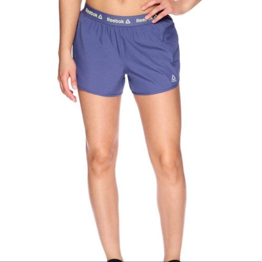 NWT Women's blue Reebok active shorts size L